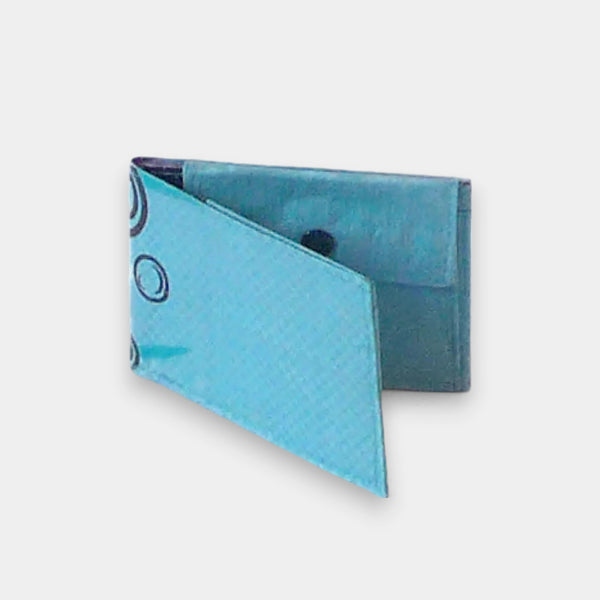 mini wallet hellblau