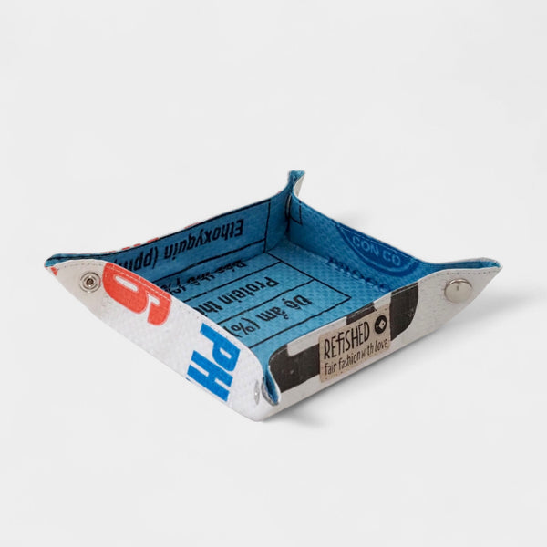 Vide Poche in weiß-blau