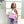Load image into Gallery viewer, Frau mit blau-rosa Rock trägt die Umhängetasche in rosa-blau

