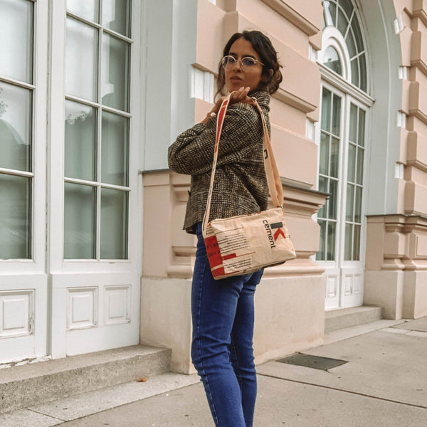 cement upcycling crossbody