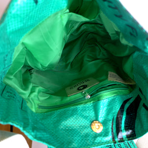 Upcycelte Urban Bag in grün til